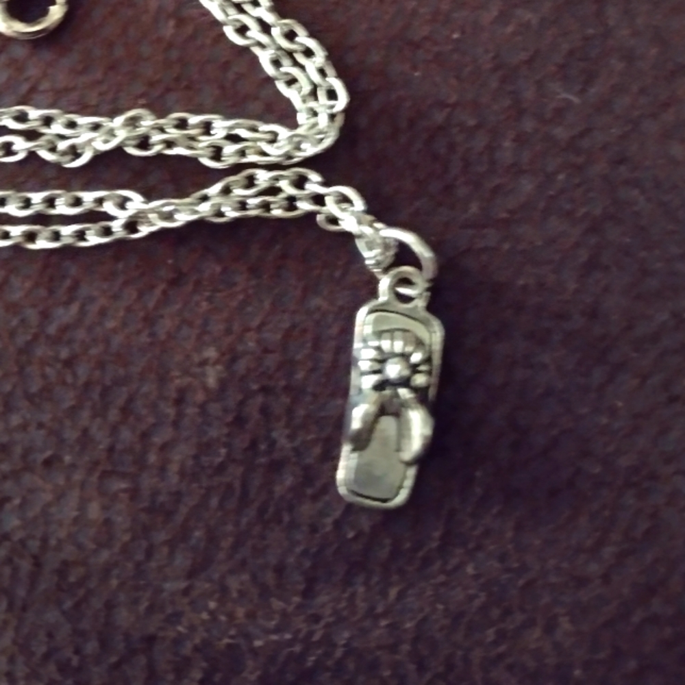 Necklace with a flip flop on it!!